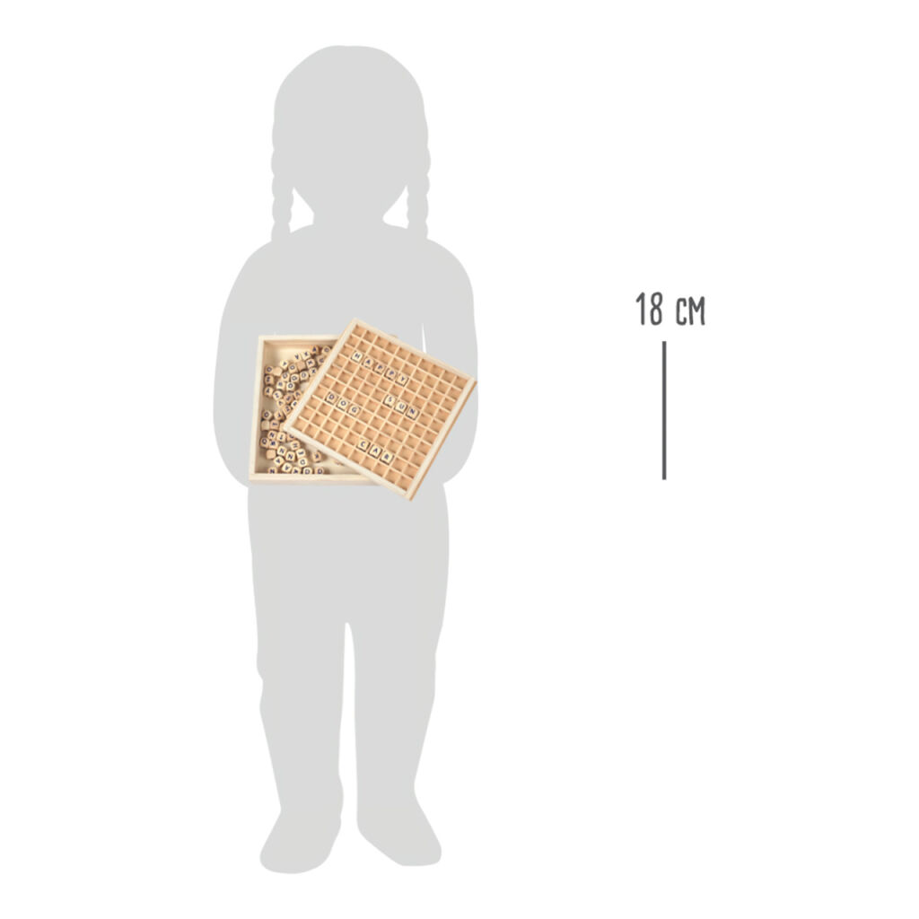 Obrázok SMALL FOOT Drevená hra Tvorenie s písmenkami
