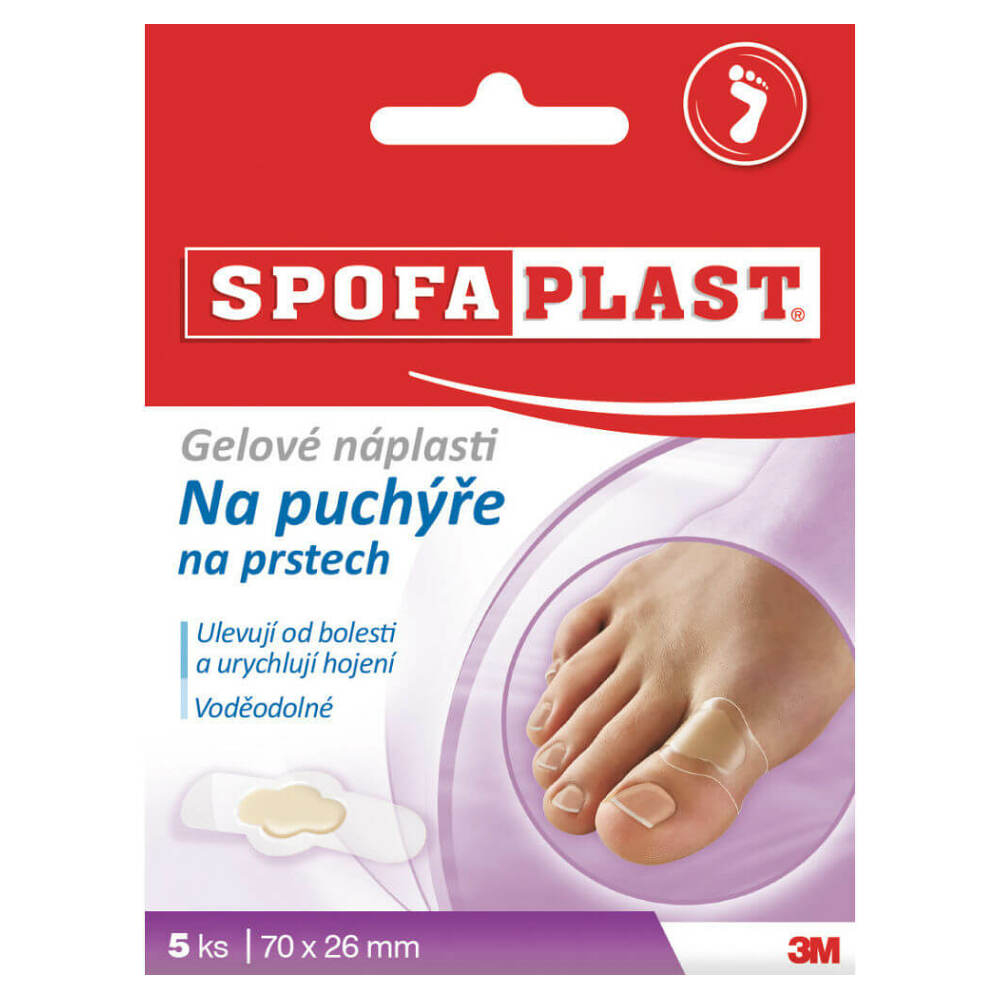 Obr&aacute;zok 3M&trade; SPOFAPLAST 911 G&eacute;lov&eacute; n&aacute;plasti na pľuzgiere na prstoch 5 kusov