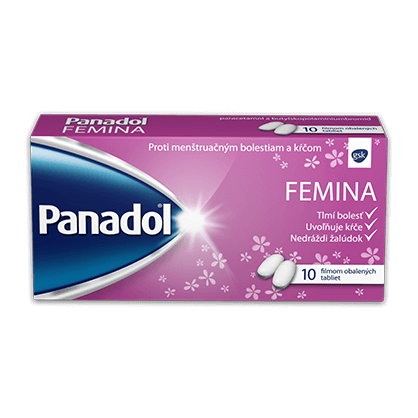 Obrázok PANADOL FEMINA flm 500 mg/10 mg 10 tablet (2)