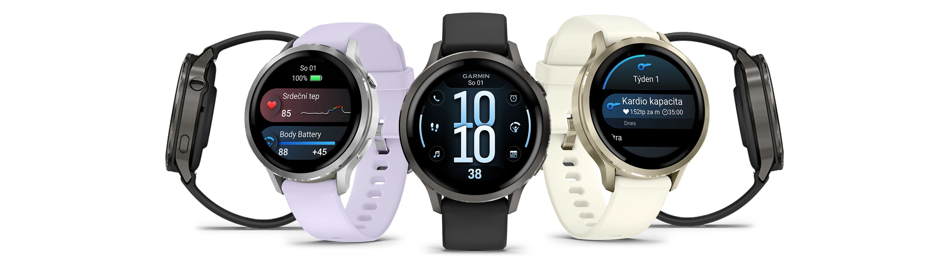 Obrázok GARMIN Venu 4 - 41&nbsp;mm Lunar Gold/Bone chytré hodinky