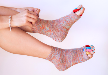 Obr&aacute;zok HAPPY FEET Adjustačn&eacute; ponožky multicolor veľkosť M (3)