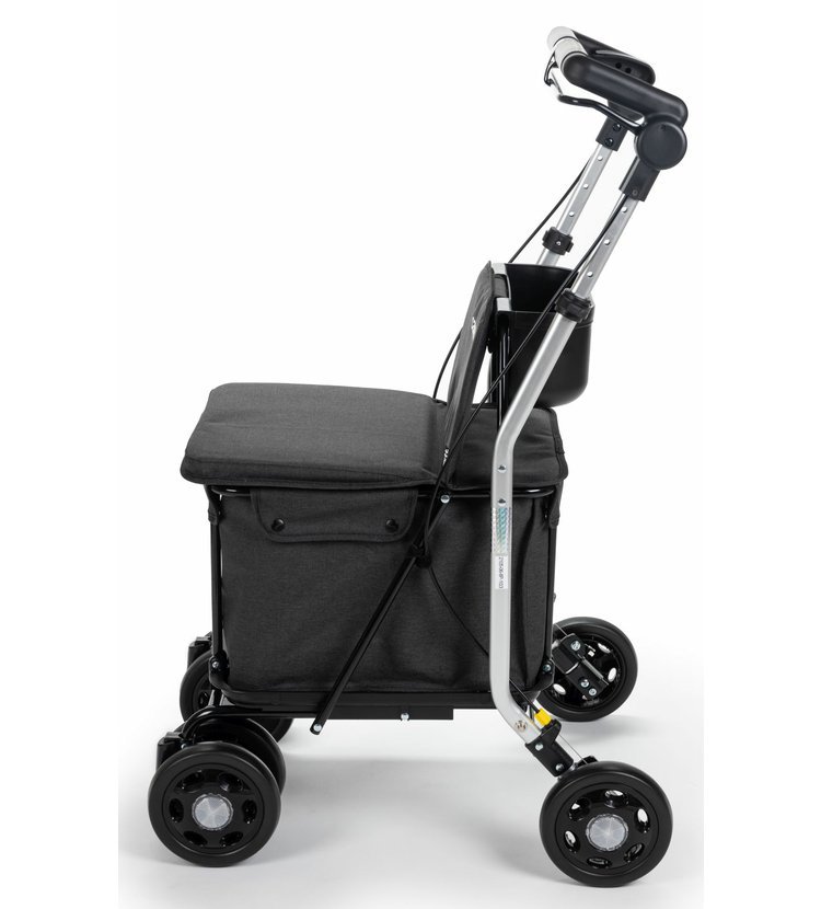 Obr&aacute;zek CARLETT Senior comfort pro n&aacute;kupn&iacute; ta&scaron;ka na kolečk&aacute;ch světle &scaron;ed&aacute; 36l (3)