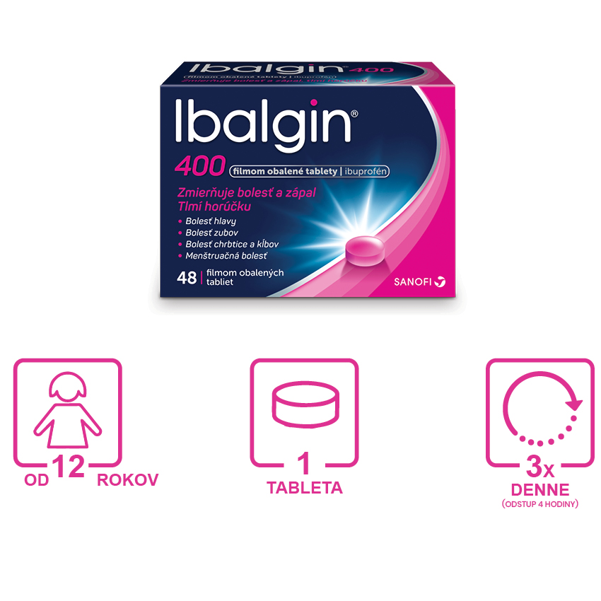 Obrázok IBALGIN 400 mg 48 tabliet (8)