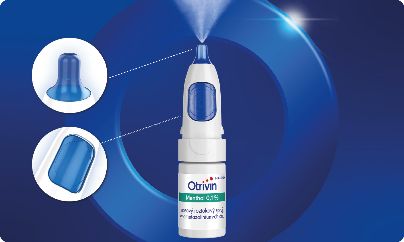 Obrázok OTRIVIN Mentol 1mg/m nosový roztokový sprej 10 ml (2)