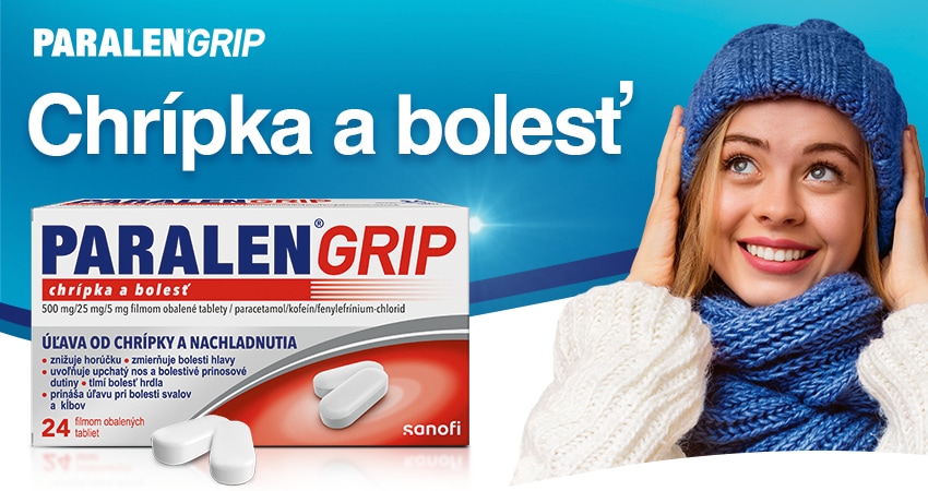 PARALEN Grip chrípka a bolesť 24 tabliet banner