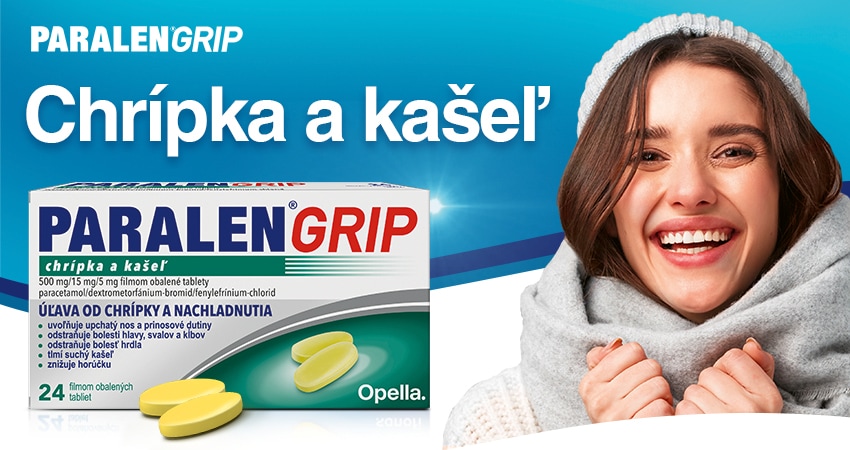 PARALEN Grip chrípka a kašeľ banner