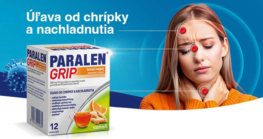 Obrázok PARALEN Grip horúci nápoj pomaranč a zázvor 12 vrecúšok (6)