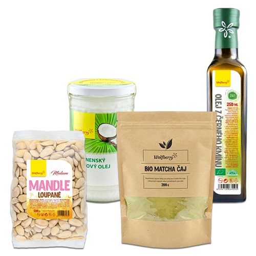 WOLFBERRY Matcha, sušené ovoce, semínka a ořechyg
