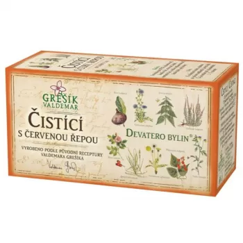 GREŠÍK Čistiaci čaj s červenou repou 20 vrecúšok