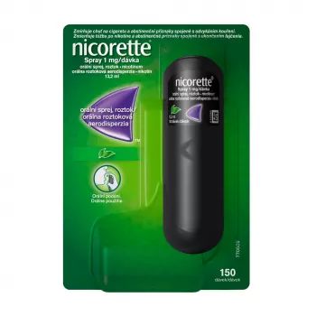 NICORETTE Spray 1mg/dávka orálna roztoková aerodisperzia 13,2 ml