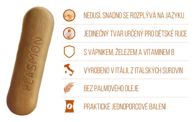 Obr&aacute;zok PLASMON Su&scaron;ienky 6m+ 60 g