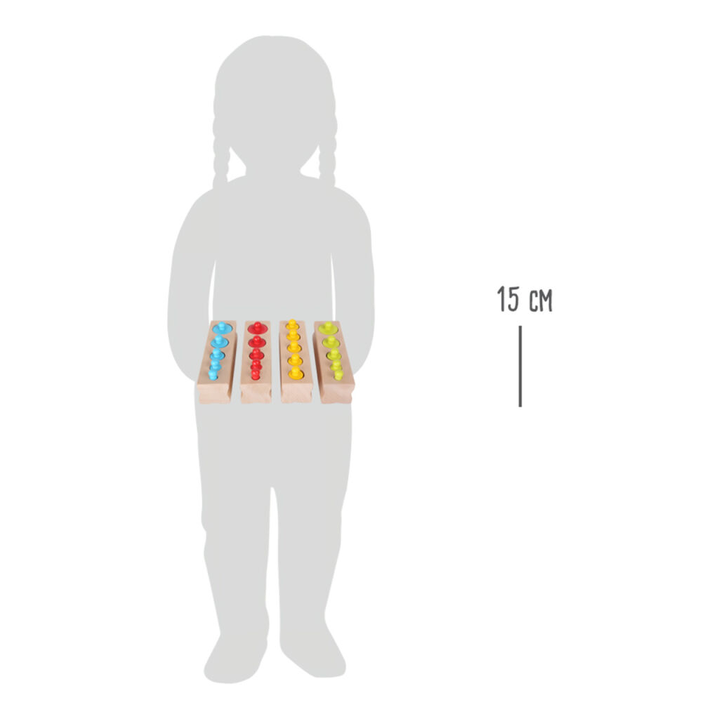 Obr&aacute;zok SMALL FOOT Dreven&aacute; vkladacia z&aacute;važička farebn&aacute;