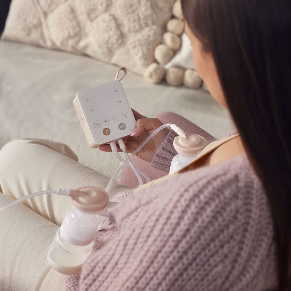 Obr&aacute;zok CANPOL BABIES Dvojit&aacute; elektrick&aacute; ods&aacute;vačka matersk&eacute;ho mlieka 2v1 s nosn&yacute;m nadstavcom ExpressCare