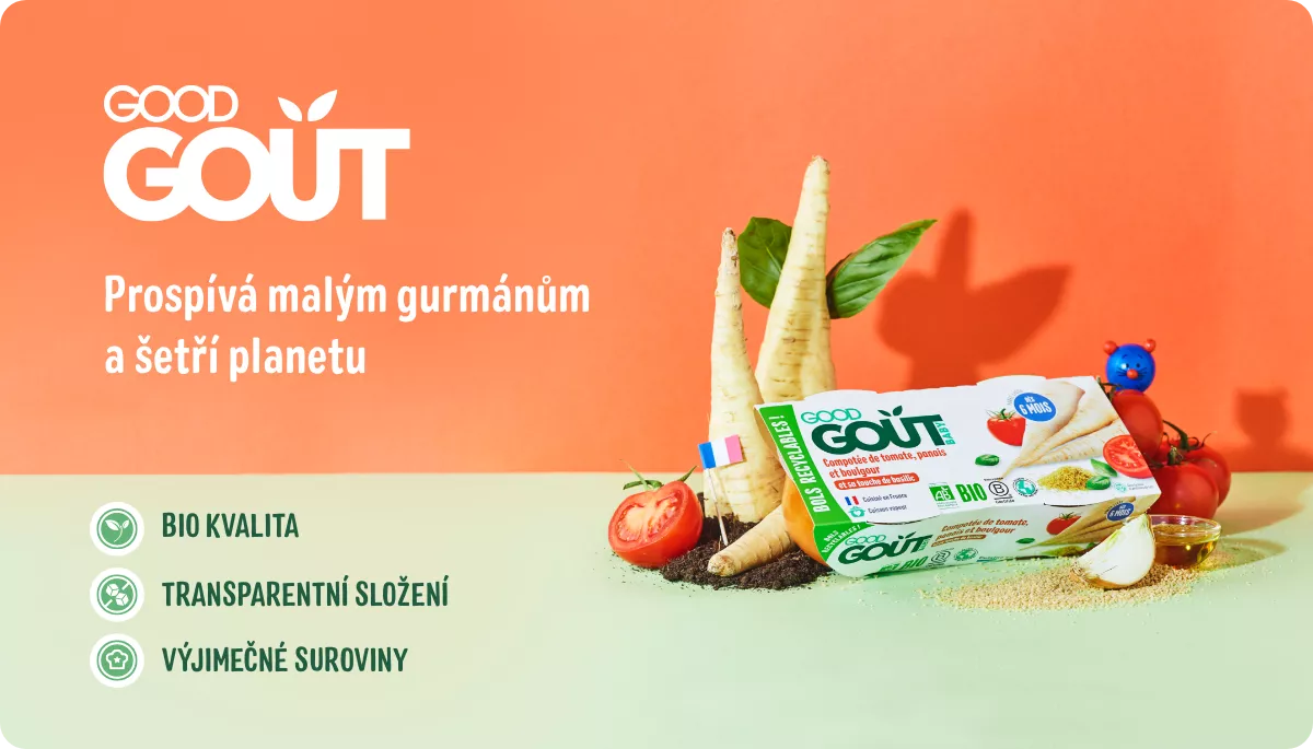 Obr&aacute;zok GOOD GOUT Bio topinambur s tur&iacute;nom a pa&scaron;trn&aacute;kom 8m+ 2 x 190 g