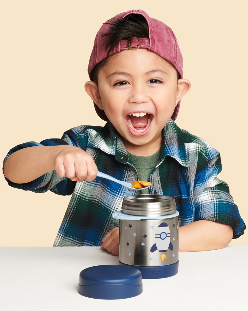 Obrázok SKIP HOP Spark style termoska na jedlo s lyžičkou/vidličkou od 3 rokov raketa 325 ml