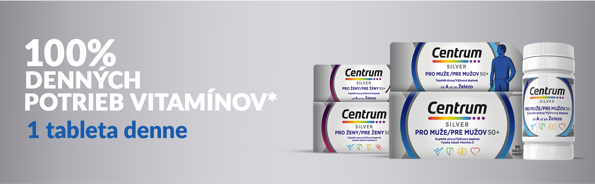 Obrázok CENTRUM Multivitamín pre mužov 50+ 90 tabliet (7)