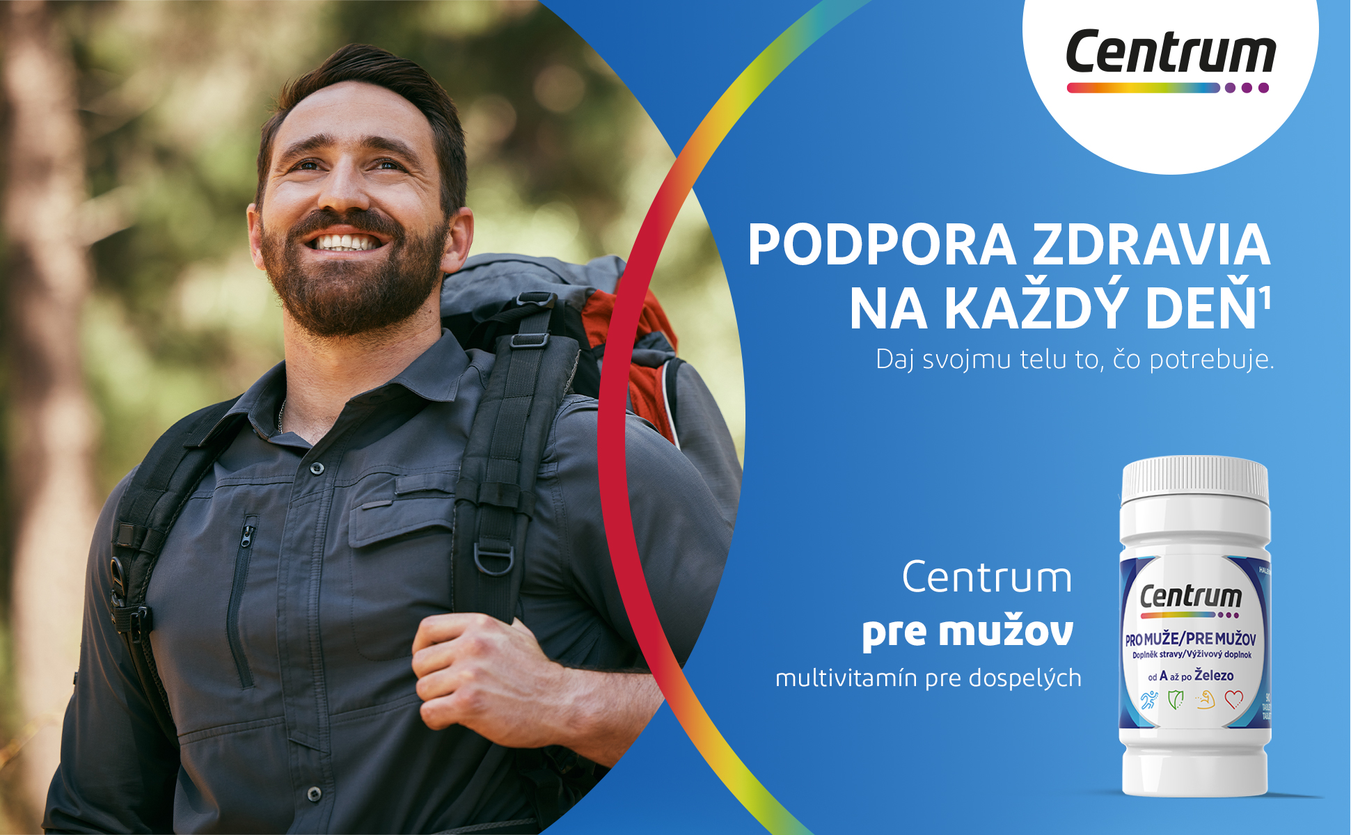 Obrázok CENTRUM Multivitamín pre mužov 90 + 30 NAVYŠE