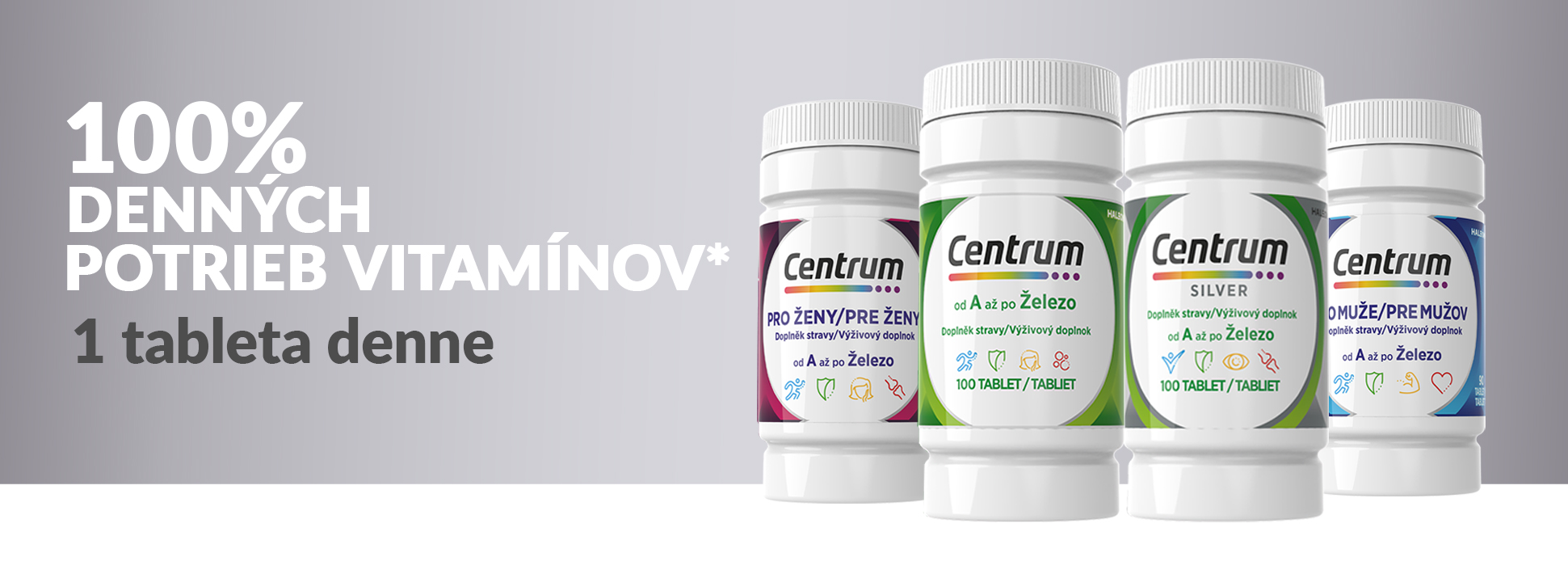 Obrázok CENTRUM Multivitamín silver 50+ 100 tabliet (7)