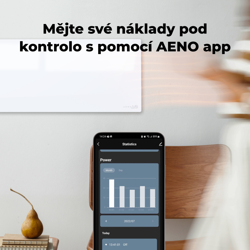 Obr&aacute;zok AENO inteligentn&eacute; k&uacute;renie GH2S čierne (2)