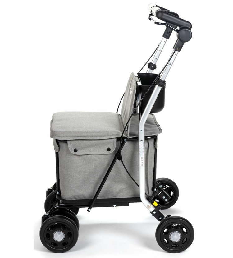 Obr&aacute;zek CARLETT Senior comfort pro n&aacute;kupn&iacute; ta&scaron;ka na kolečk&aacute;ch tmavě &scaron;ed&aacute; 36l (3)