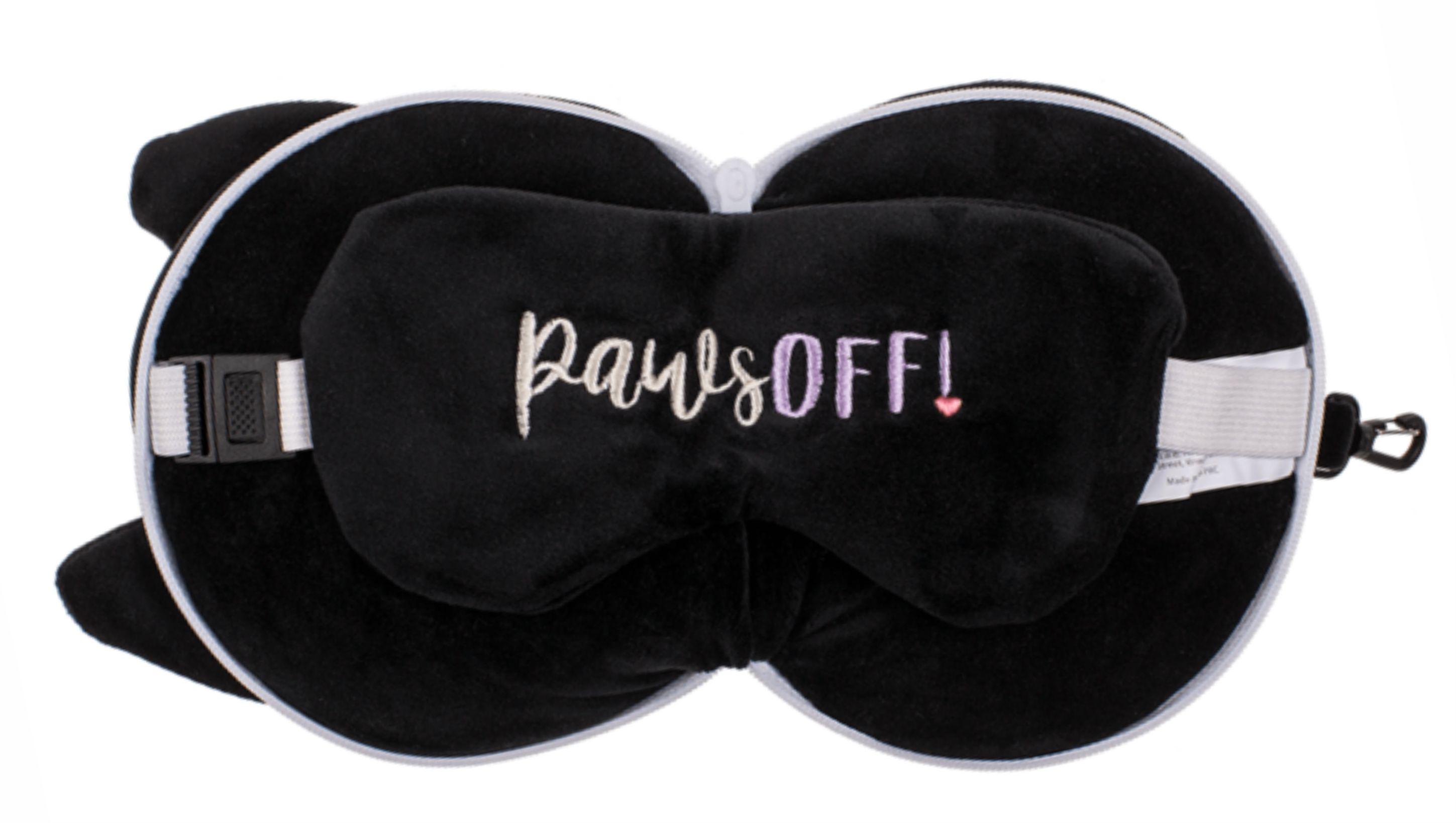 Obr&aacute;zek OOTB Cestovn&iacute; ply&scaron;ov&yacute; pol&scaron;t&aacute;řek s maskou na oči kočka