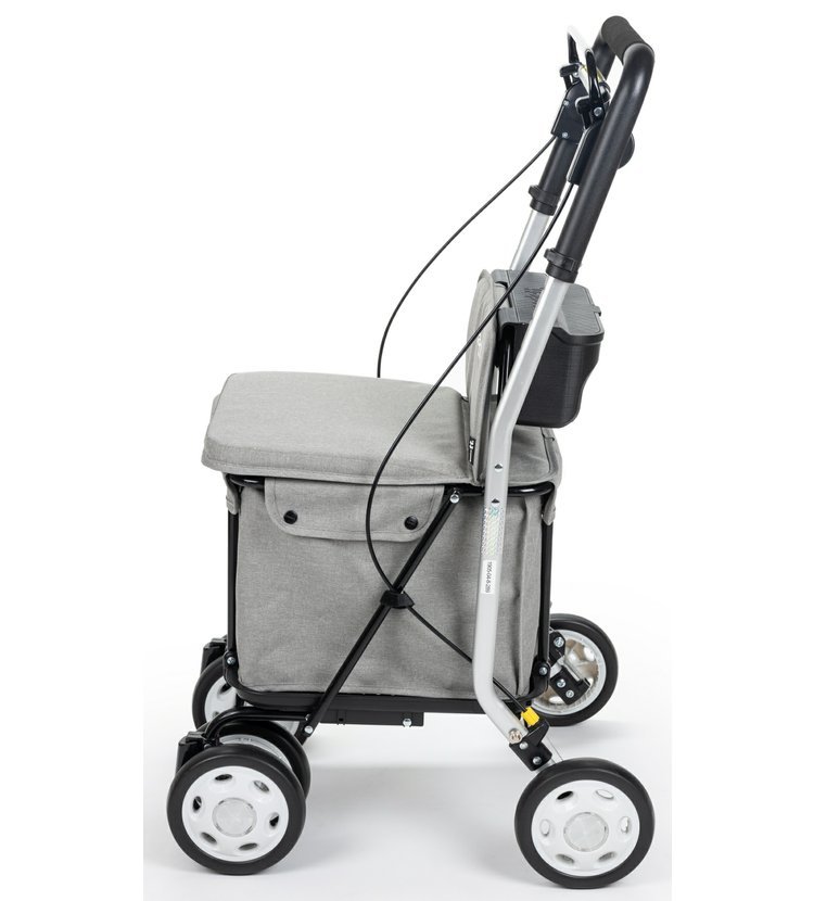 Obr&aacute;zek CARLETT Senior comfort n&aacute;kupn&iacute; ta&scaron;ka na kolečk&aacute;ch světle &scaron;ed&aacute; 29l (3)