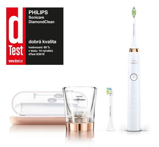 Obr&aacute;zok PHILIPS DiamondClean Rosegold HX9312/04 Sonick&aacute; elektrick&aacute; zubn&aacute; kefka s nab&iacute;jac&iacute;m poh&aacute;rom (2)