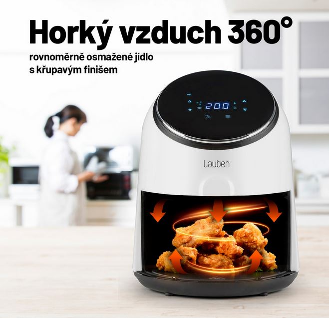 Obr&aacute;zok LAUBEN Hot Air Fryer Teplovzdu&scaron;n&aacute; frit&eacute;za 2500 WT