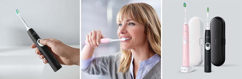 Obrázok PHILIPS SONICARE ProtectiveClean 4300 HX6800/35 sonická elektrická zubná kefka 1 + 1 kus (2)