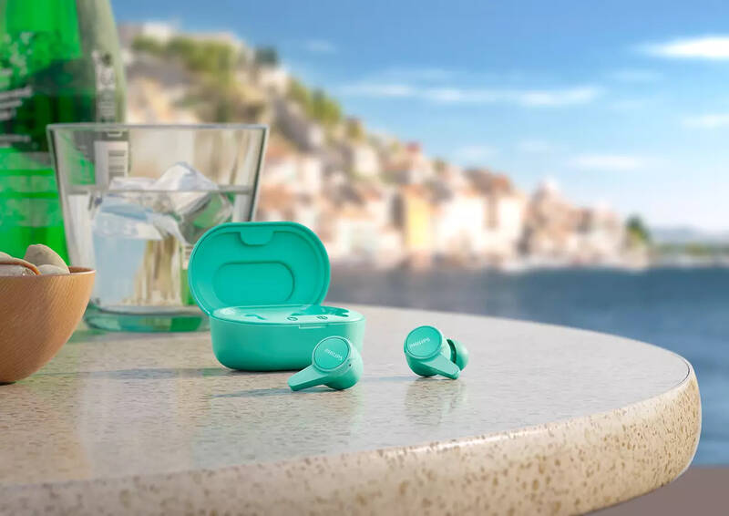 Obrázek PHILIPS TAT1207BL/00 bezdrátová sluchátka v modré barvě (2)