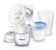 Obr&aacute;zok PHILIPS AVENT Manu&aacute;lna ods&aacute;vačka Natural so z&aacute;sobn&iacute;kom 125 ml + VIA (2)