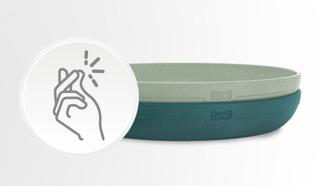 Obr&aacute;zok LOVI Tanieriky Pistachio 2 ks (3)