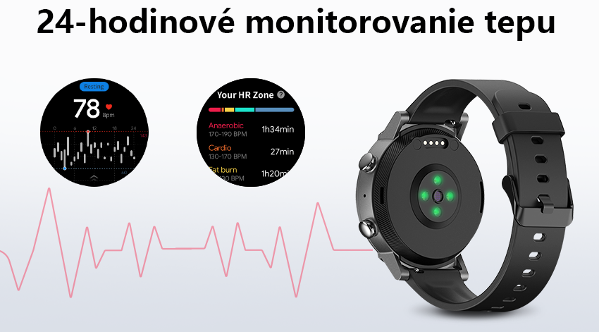 Obr&aacute;zok TicWatch E3 Panther Black inteligentn&eacute; hodinky (2)