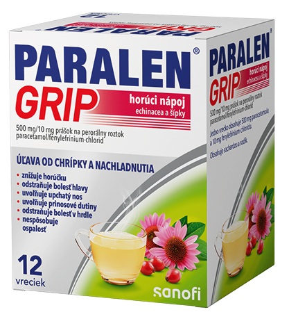 Paralen Grip horký nápoj echinacea