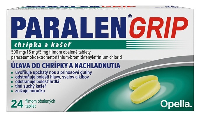 Paralen grip chřipka a kašel