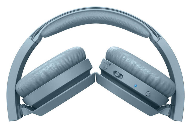Obrázek PHILIPS TAH4205BL/00 bezdrátová sluchátka na uši v modré barvě