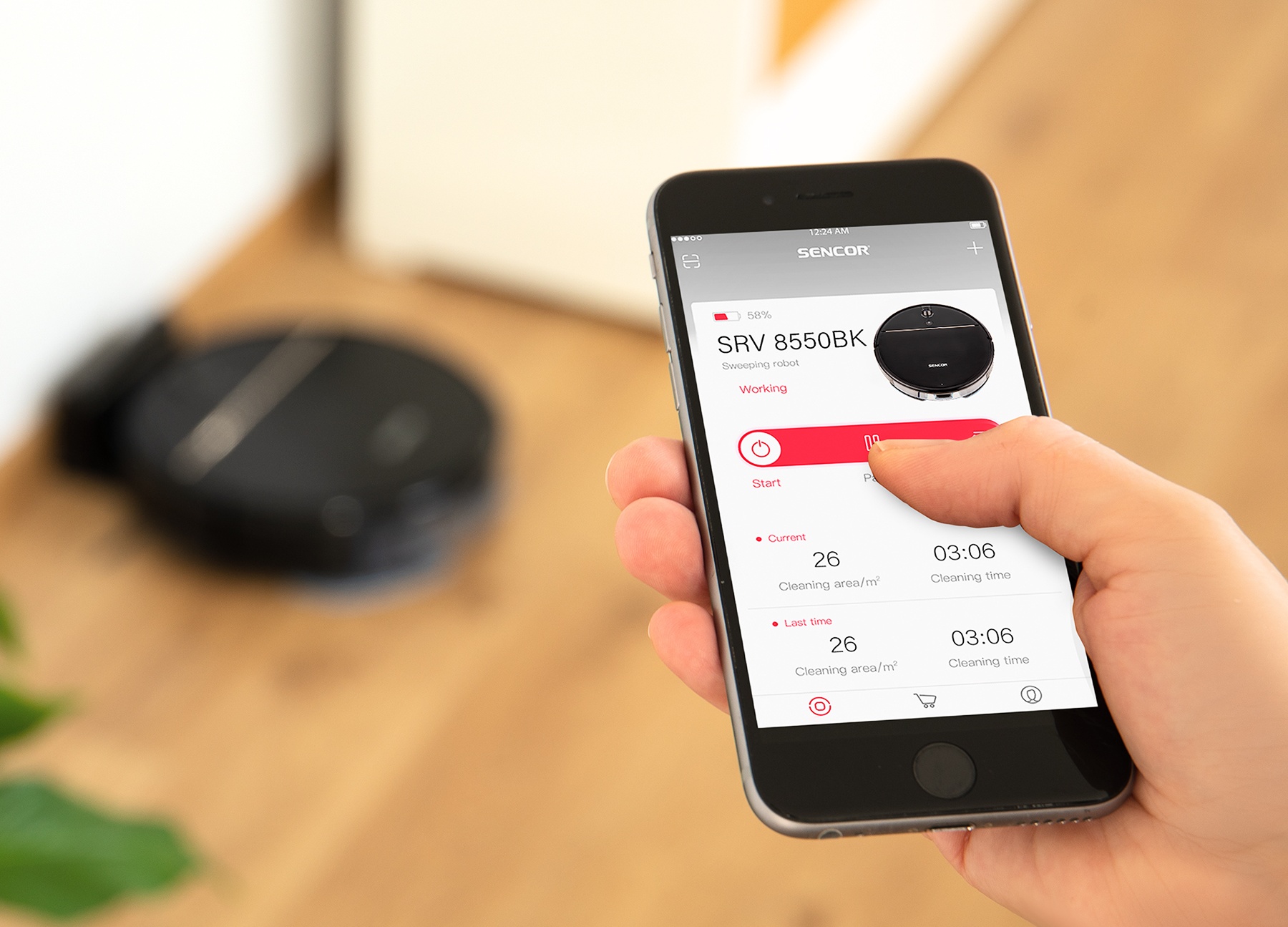 Obrázok SENCOR SRV 8550 BK robotický vysávač (2)